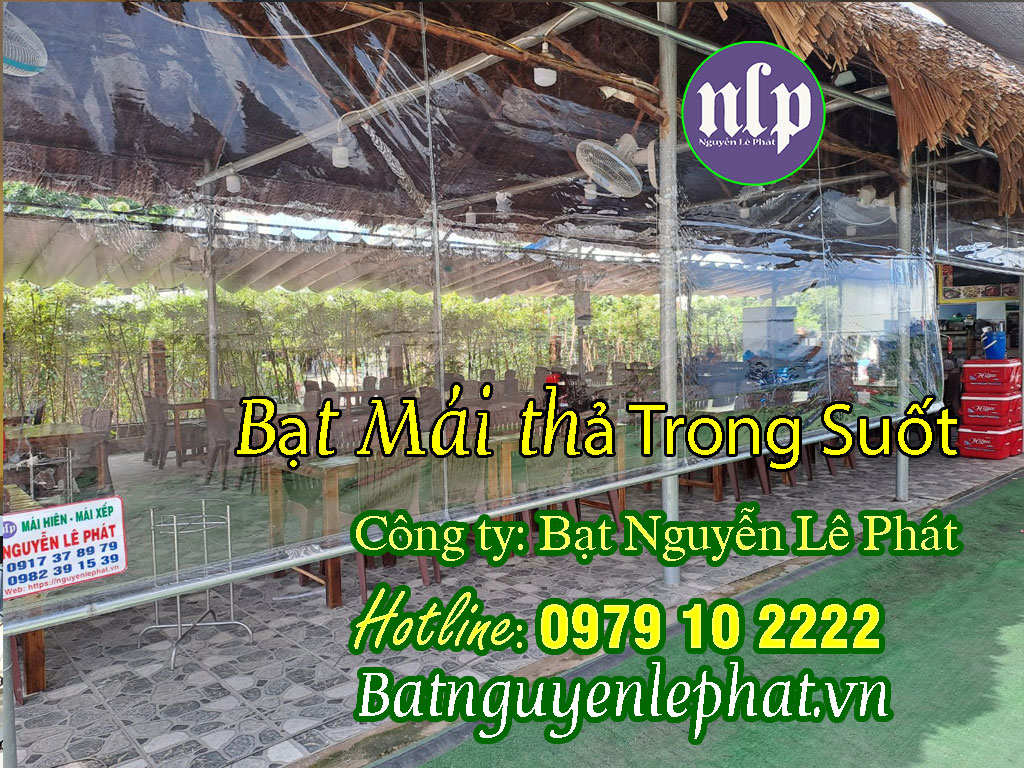 Bạt trong suốt che nắng mưa tại Tây Ninh