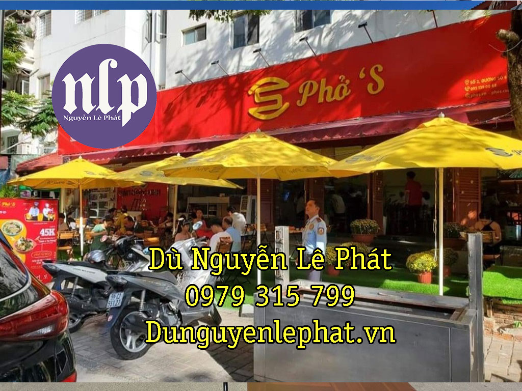 Mẫu dù che nắng mưa quán cafe(Cà Phê)