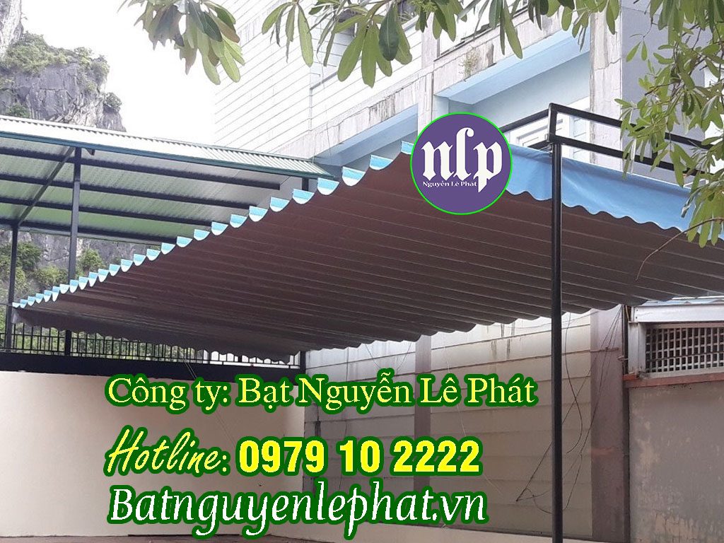 Bạt Che Nắng Mưa, Bạt Mái Thả Che Nắng Tự Cuốn Tại Quận 7, TP.HCM