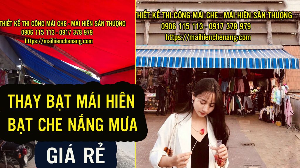 Thay Bạt Mái Hiên Che Nắng Quận 7, Lắp Bạt Che Nắng Tự Cuốn - Dù Che Mưa Quận 7