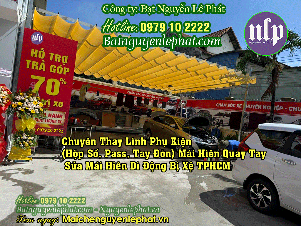 Lắp đặt bạt che nắng mưa, Bạt Kéo tại huyện Nhơn Trạch - Đồng Nai