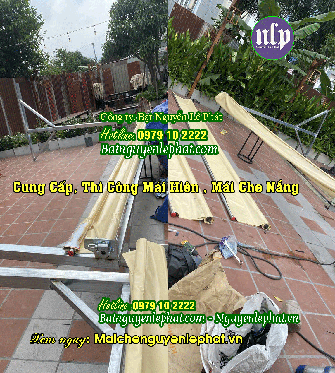 Giá thay bạt mái kéo di động Giá thay bạt mái kéo di động