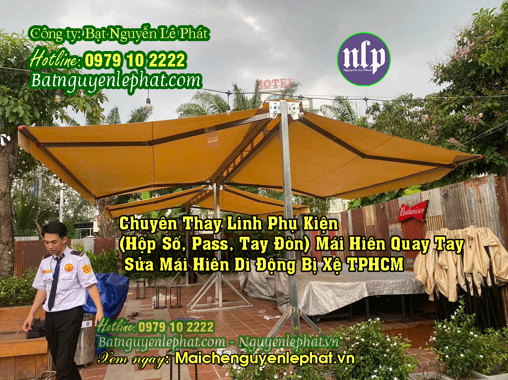 Thi công bạt che nắng mưa chữ A Nhơn Trạch