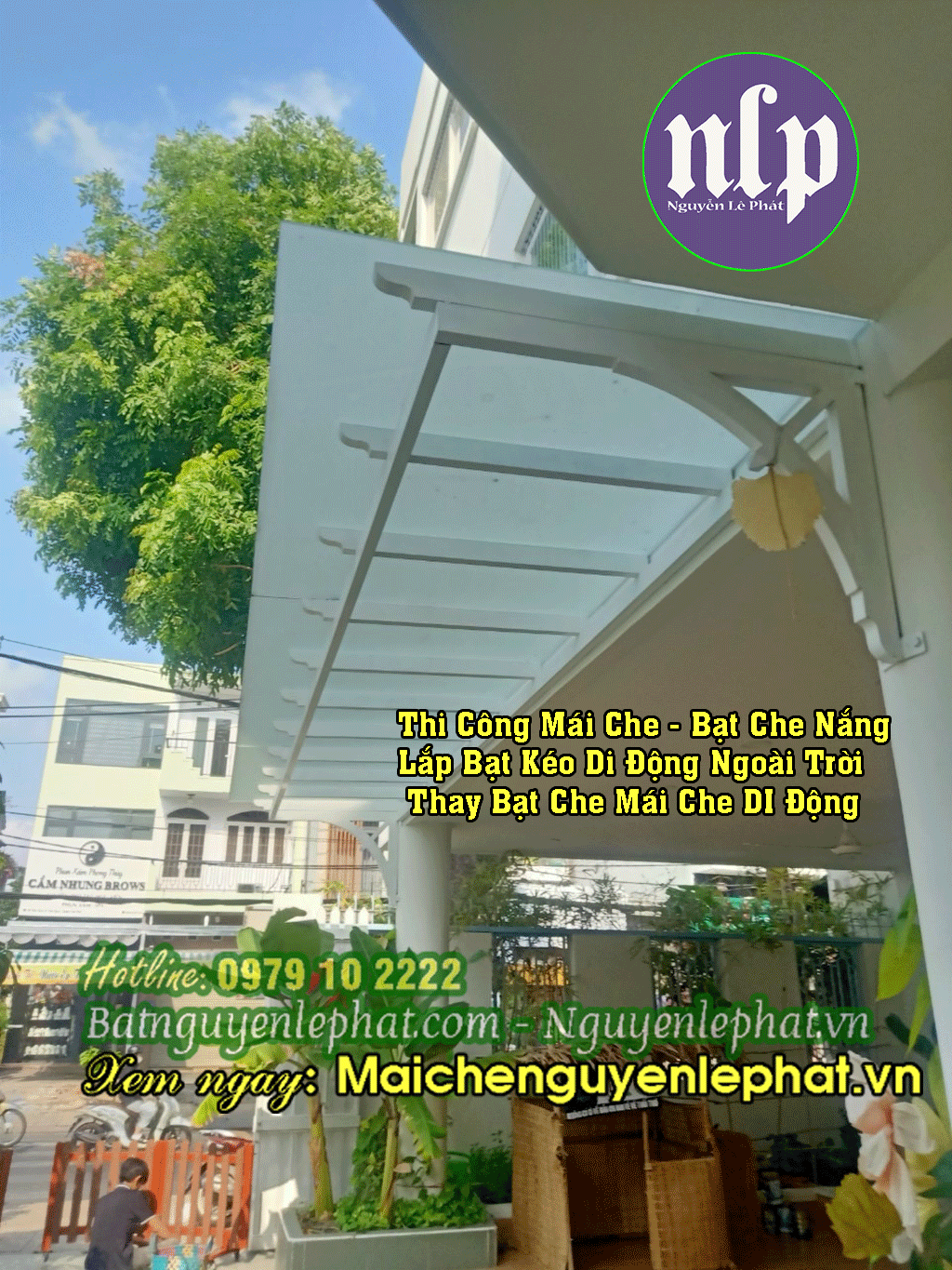 Thi Công Mái Che Bạt, Mái Che Nhựa Poly Lấy Sáng tại Trà Vinh