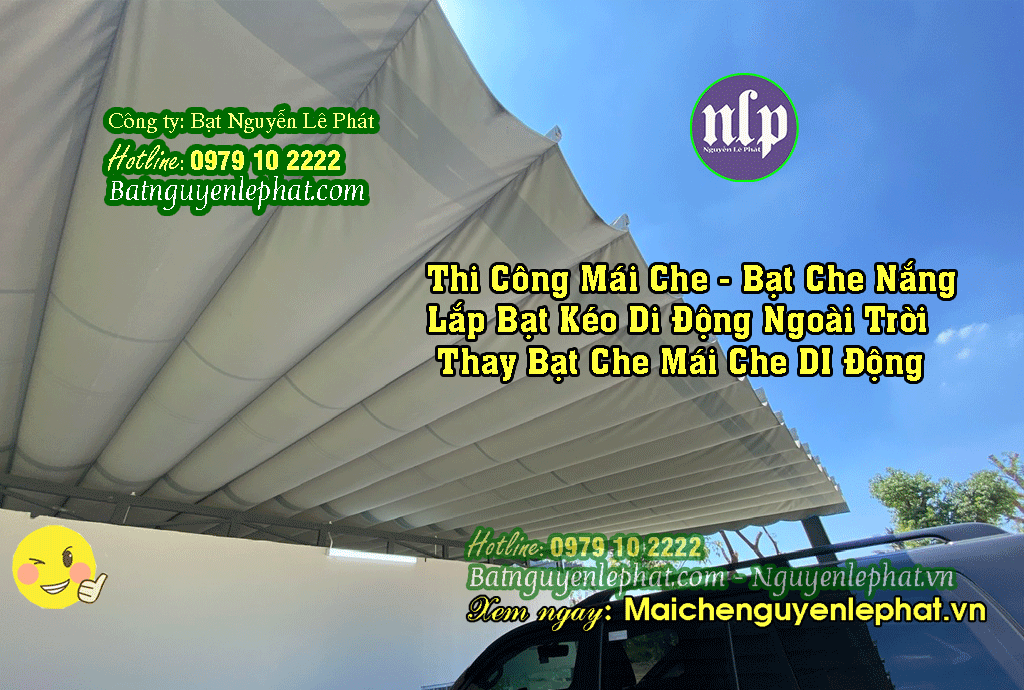 Giá thay bạt mái hiên mái xếp Giá thay bạt mái hiên mái xếp