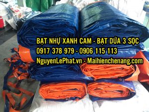 Báo giá bạt che xanh cam, bạt che công trình giá rẻ
