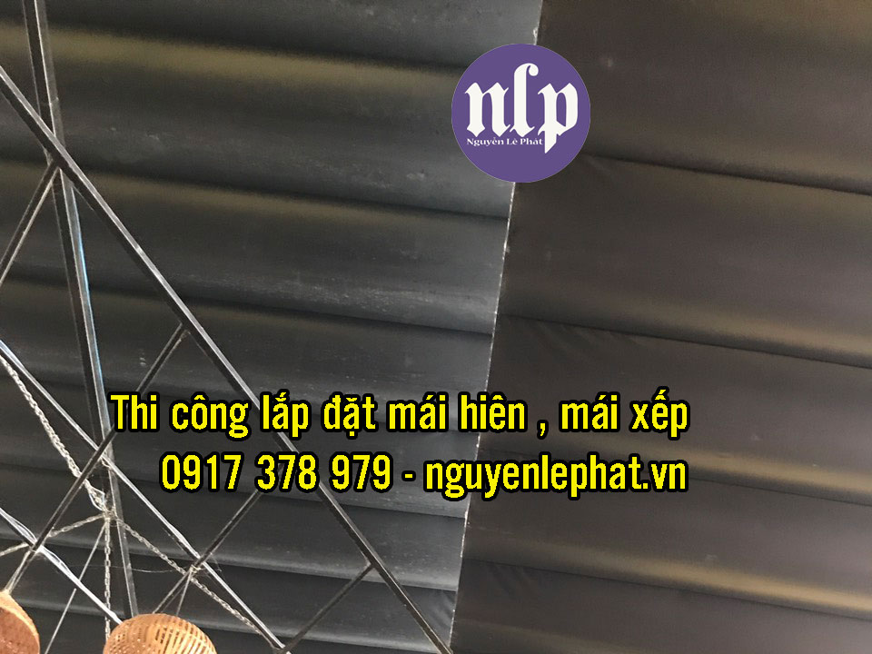 Thi công lắp đặt Mái Hiên Mái Xếp Quán cafe giá rẻ tại Quận 9 Thi công lắp đặt Mái Hiên Mái Xếp Quán cafe giá rẻ tại Quận 9