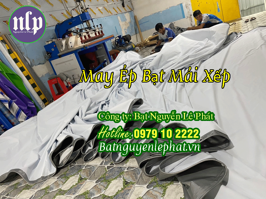 Gia Công May Ép Bạt Mái Hiên Mái Xếp, Bạt Kéo tại Bạc Liêu
