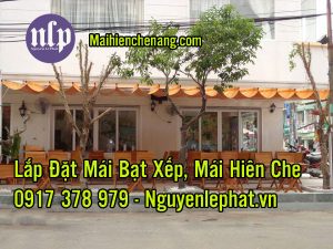 Mái xếp di động lượn sóng che nắng mưa ngoài trời giá rẻ