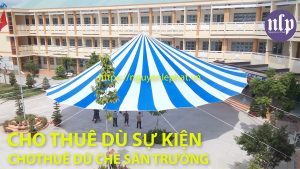 dù che trường học, dù che bạt lớn thường dùng trong các chương trình sự kiện ngoài trời như khai giảng, lễ phát động, tiệc buffet, lễ khai trương