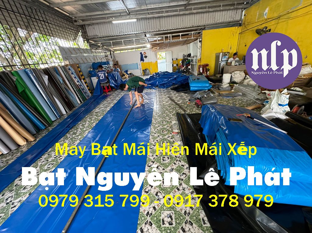 Xưởng Giá Công May Ép Bạt Mái Hiên Mái Xếp, May Bạt Kéo Di Động Tại Bình Phước