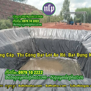 Bạt Nhựa HDPE Lót Ao Hồ Chứa Nước Tưới Tại Tân Uyên