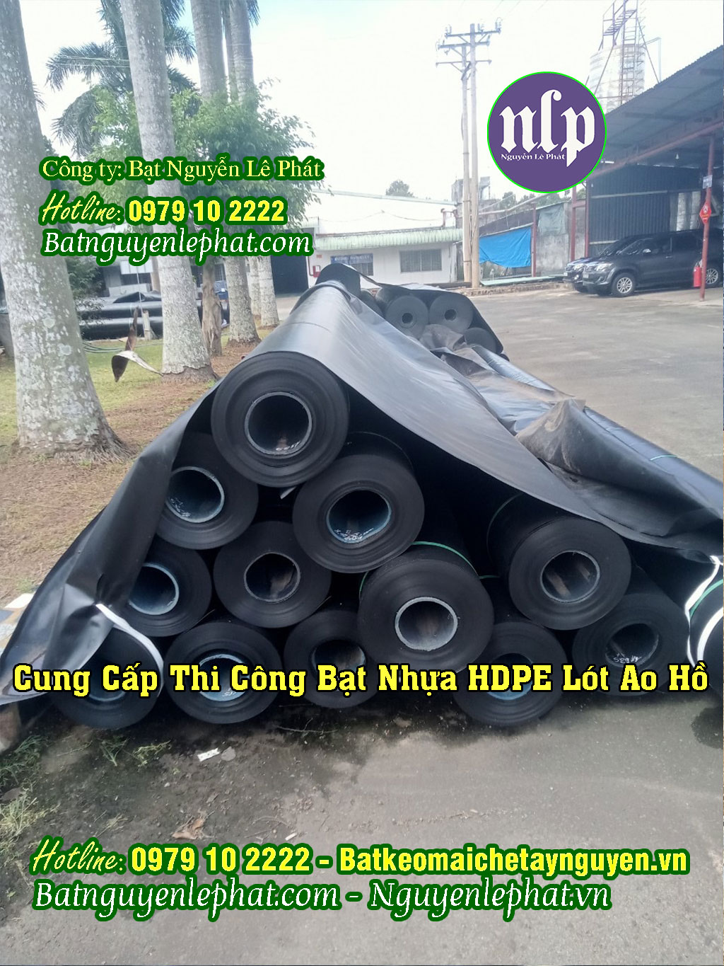 Công ty cung cấp bạt lót hồ HDPE chuẩn ĐỦ DEM