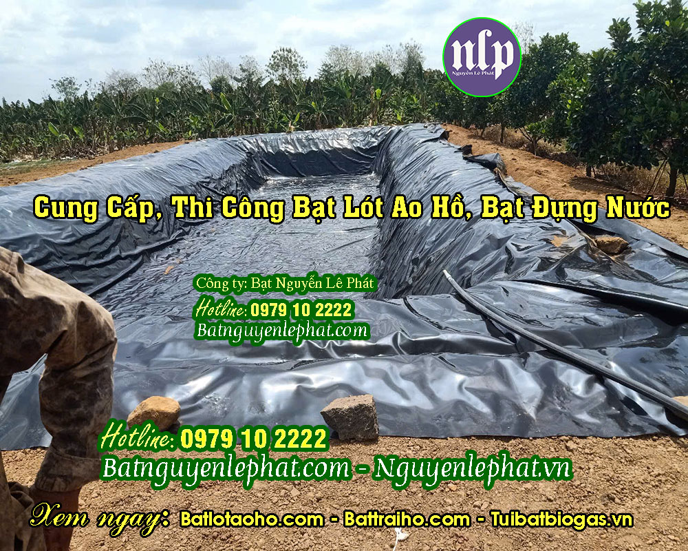 Bạt Lót Ao Hồ Chứa Nước Nuôi Cá Tôm Tại Tỉnh Cần Thơ