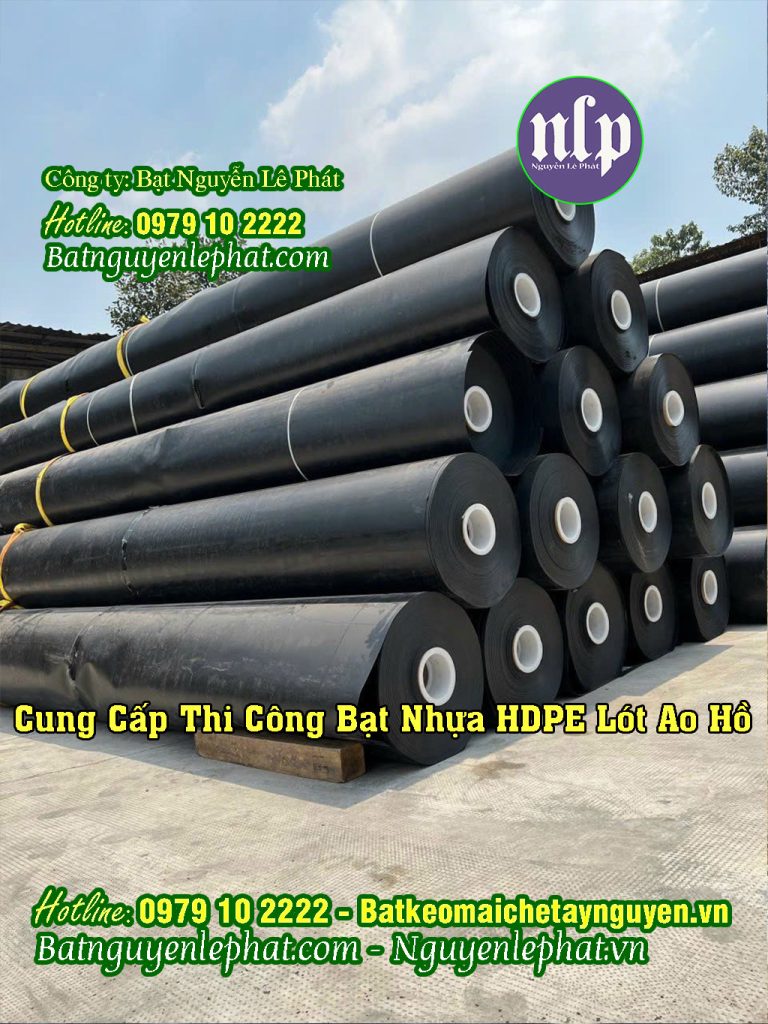 Bạt Nhựa HDPE Lót Hồ Tại Dầu Tiếng: Tiêu Chuẩn DEM Chất Lượng