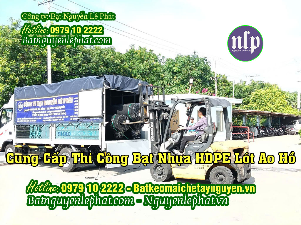Công ty cung cấp bạt lót hồ HDPE chuẩn ĐỦ DEM