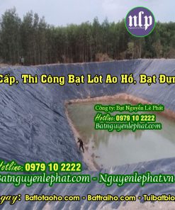 Thi công bạt lót ao hồ chứa nước HDPE