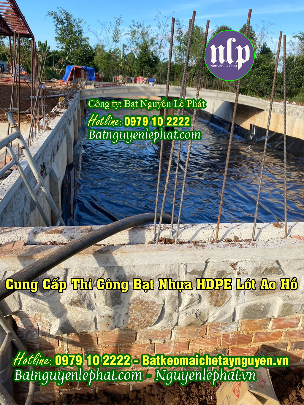 Cung cấp bạt lót hồ tại Song Hinh Phú Yên