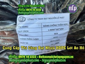 Bạt Lót Ao Hồ HDPE Trữ Nước Tưới Cây Tại Kon Tum Đủ Chuẩn DEM