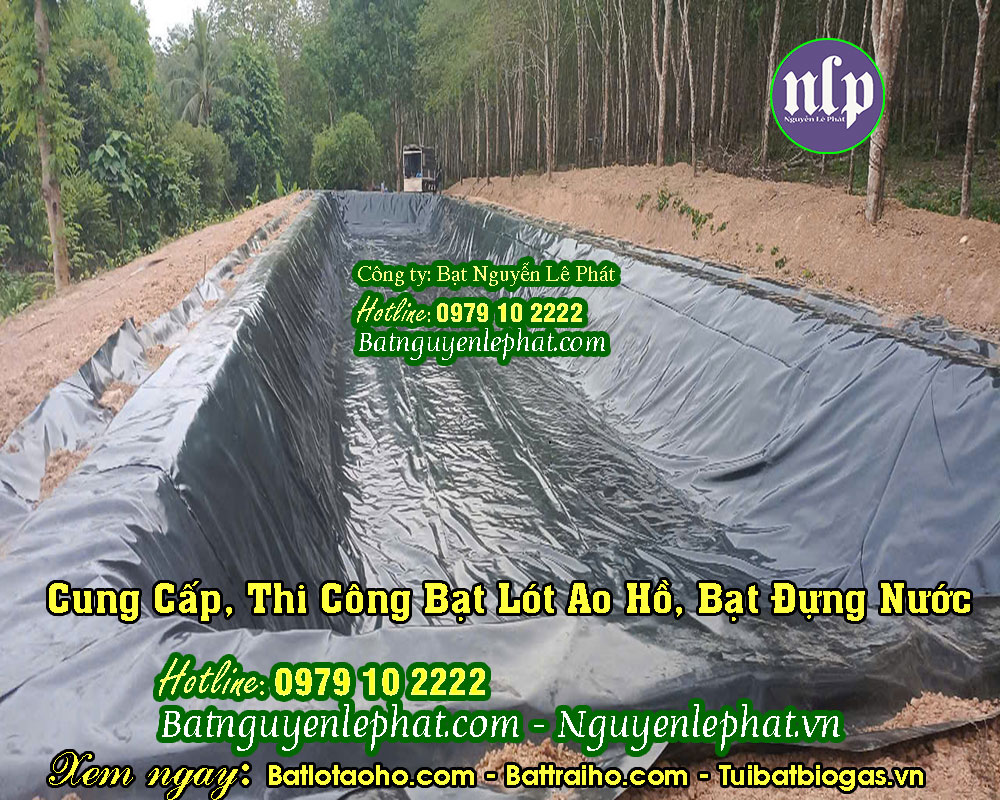Cung cấp bạt lót ao hồ chuẩn đủ DEM chất lượng