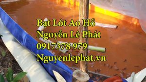 bạt nhựa làm hồ chứa nước nuôi cá