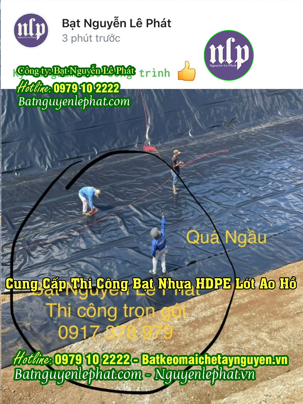 Bạt Nhựa HDPE Lót Ao Hồ Tại Bạc Liêu Đủ Chuẩn DEM