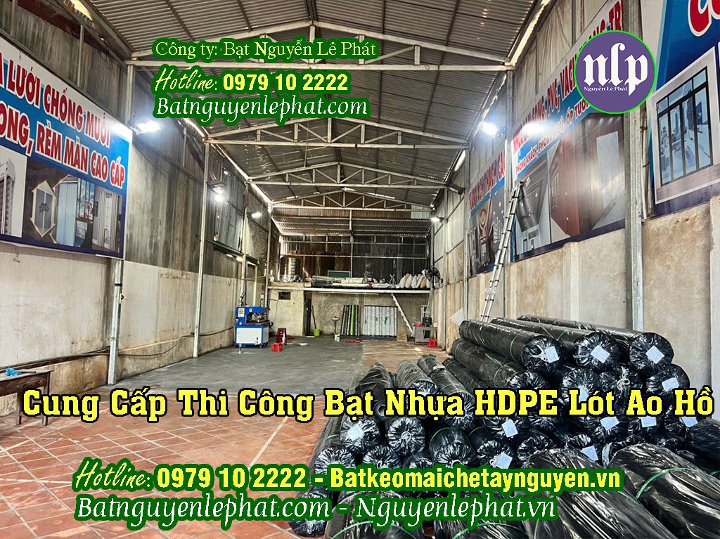 Kho xưởng bạt lót ao hồ