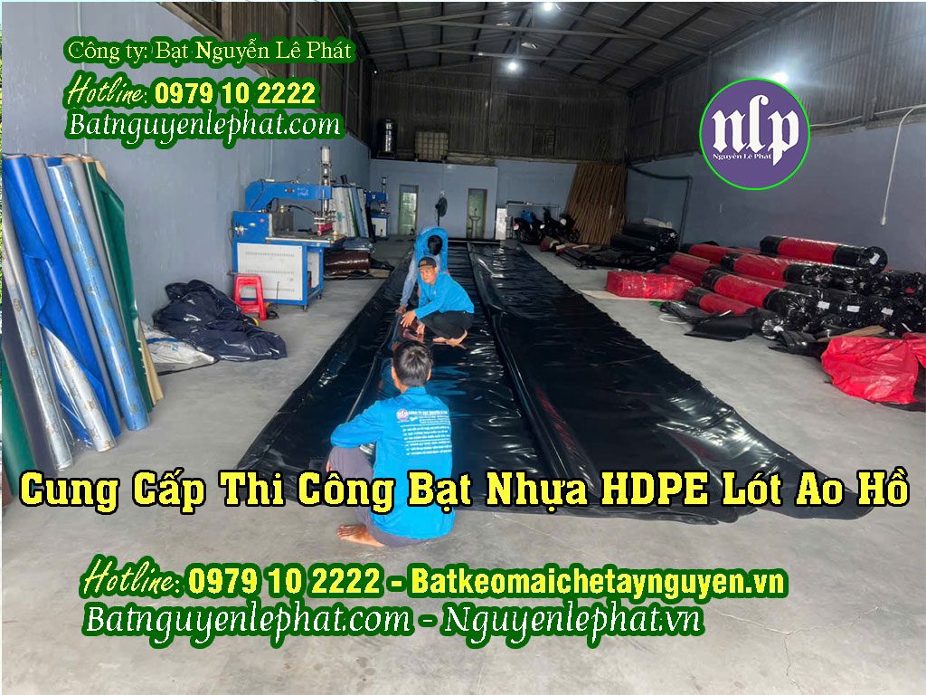Bạt Nhựa HDPE Lót Hồ Bờ Ao Nuôi Cá Tại Dầu Tiếng