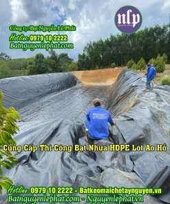 Thi Công bạt lót ao hồ