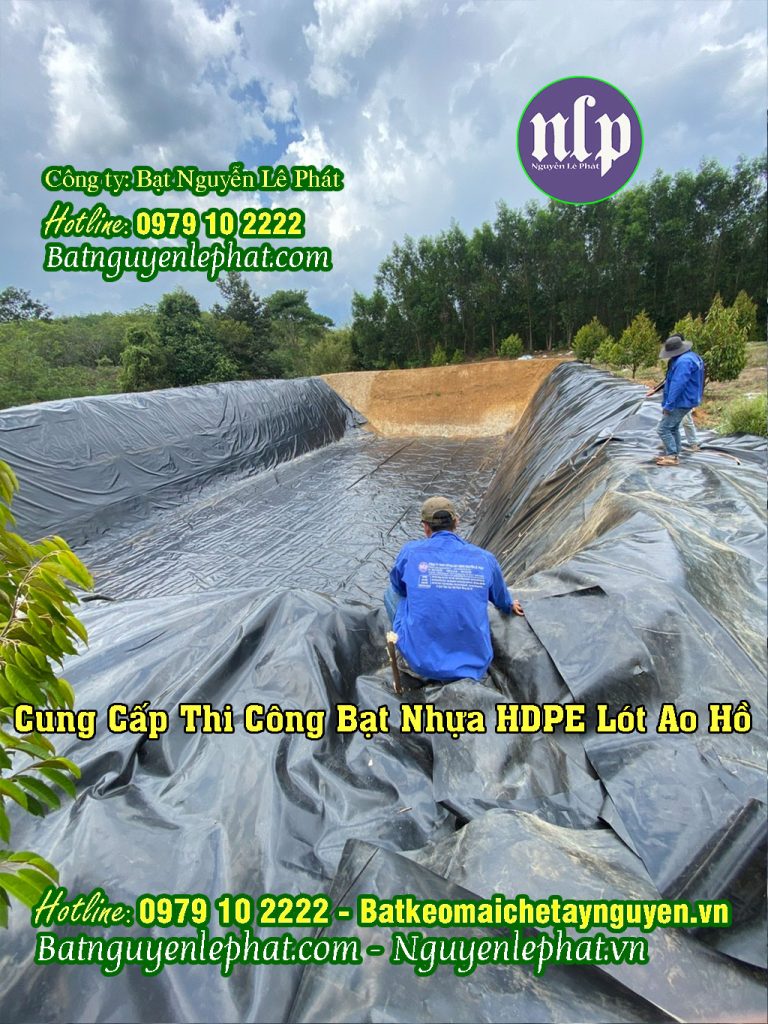 Thi Công bạt lót ao hồ