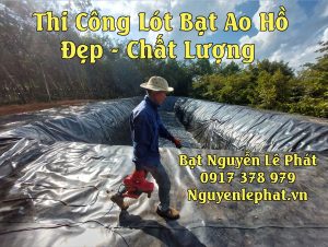 Bạt lót hồ chứa nước tưới cây