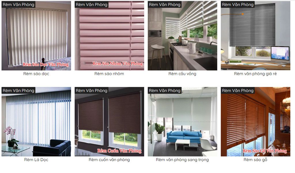 Báo Giá Rèm Cửa Sổ, Rèm Cửa Văn Phòng Bình Dương
