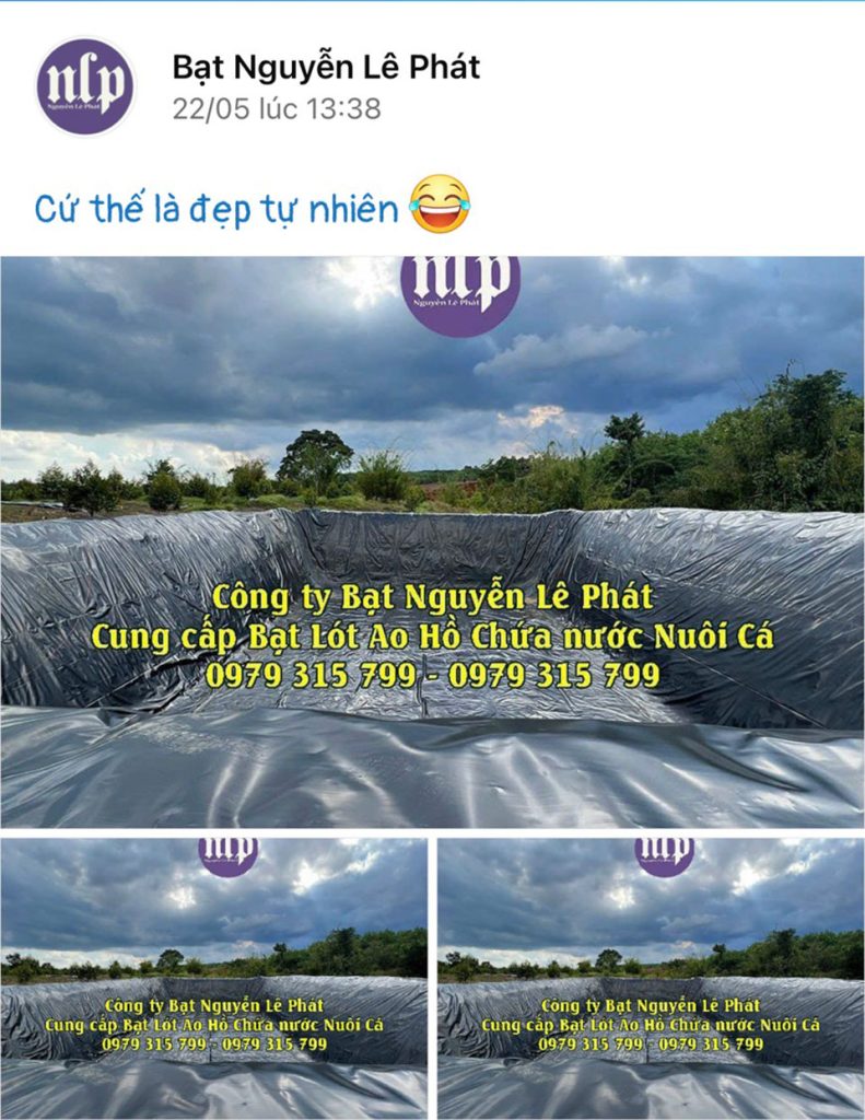 Báo Giá Bạt Lót Ao Hồ Chứa Nước Nuôi Cá Tại Quãng Ngãi Giá Rẻ