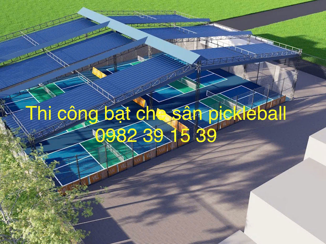 mái che bạt sân Pickleball - 0979102222