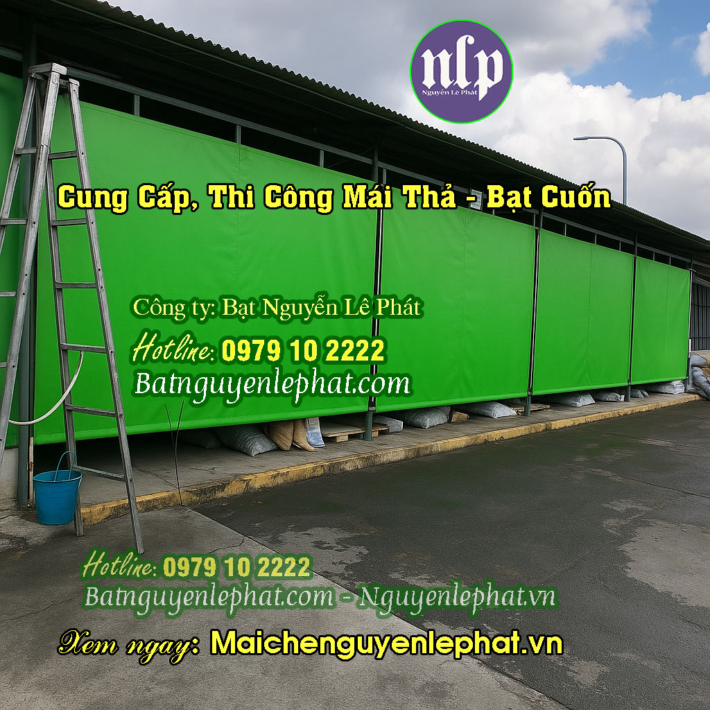 Mẫu bạt mái thả che nắng mưa Mẫu bạt mái thả che nắng mưa