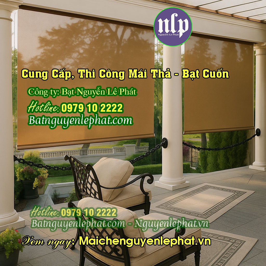 Mẫu bạt che nắng mưa tự cuốn Mẫu bạt che nắng mưa tự cuốn