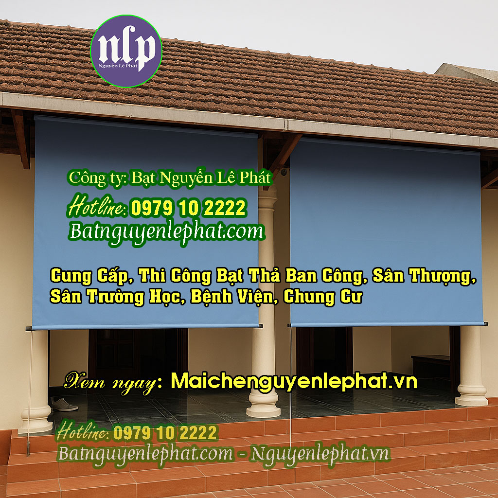 Mẫu bạt thả ban công sân thượng Mẫu bạt thả ban công sân thượng