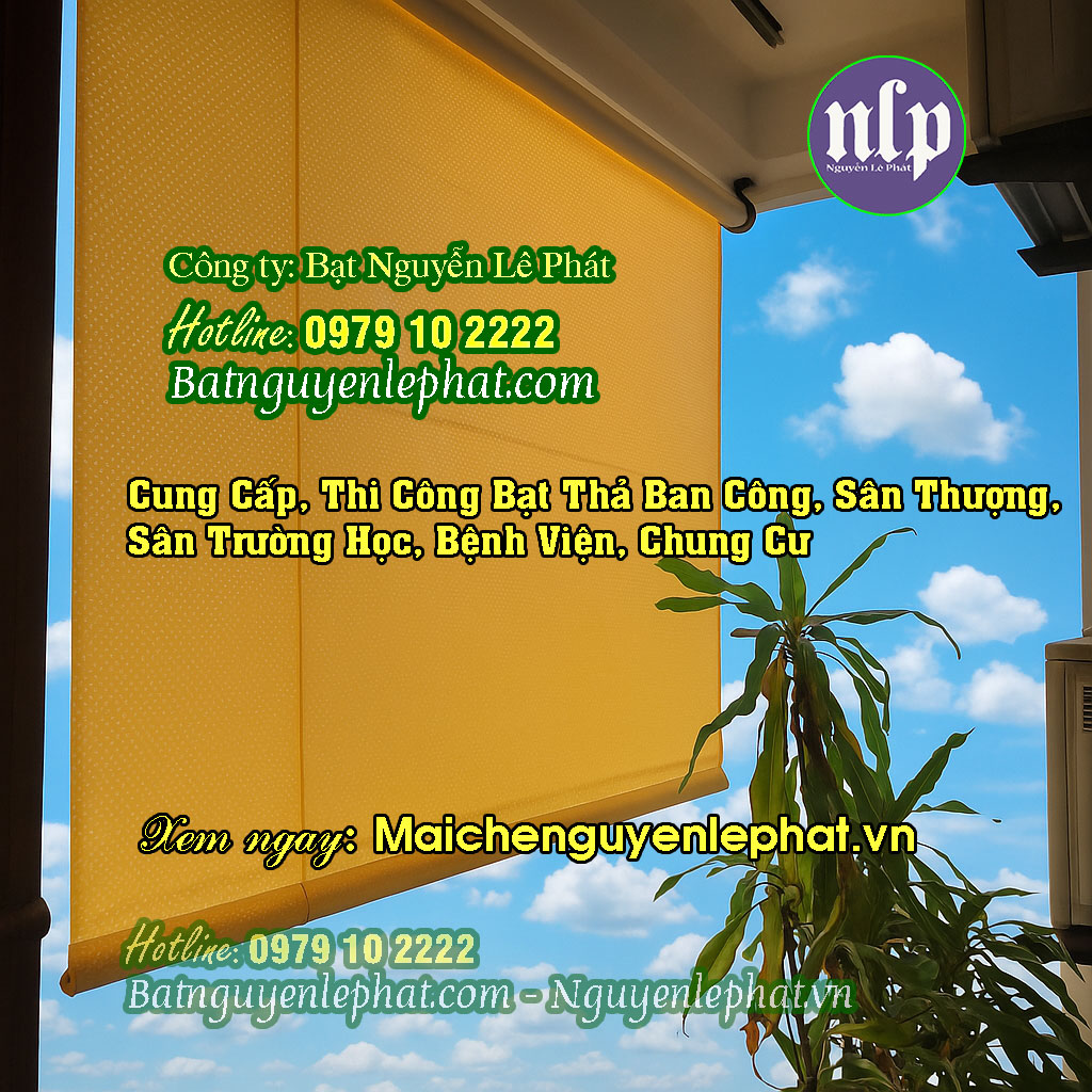 Mẫu bạt cuốn che mưa ngoài trời Mẫu bạt cuốn che mưa ngoài trời