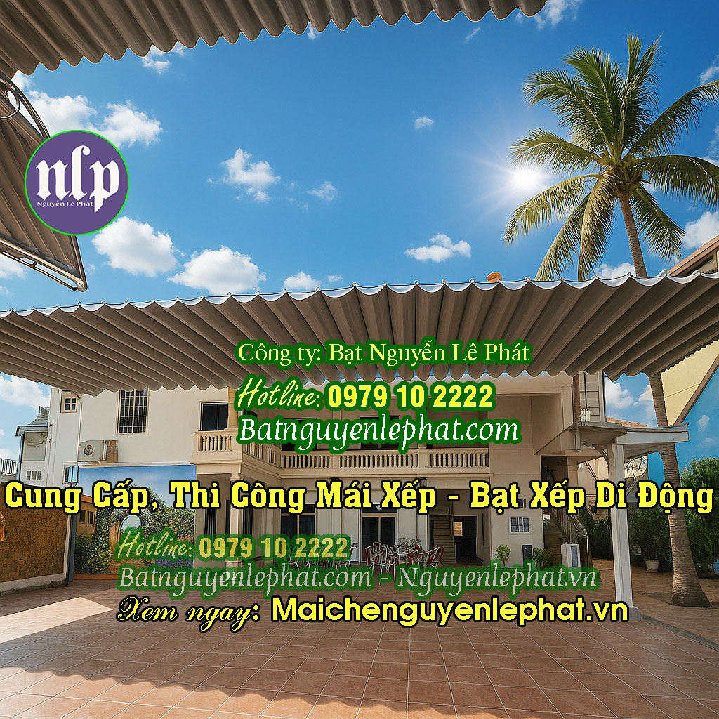 Thi công lắp bạt mái hiên mái xếp Thi công lắp bạt mái hiên mái xếp