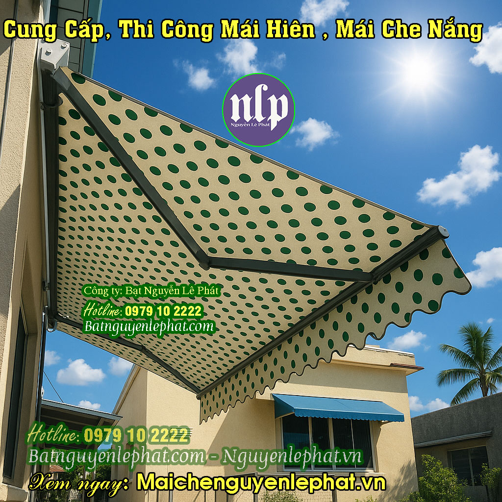 Mẫu Mái Hiên Tay Quay Mẫu Mái Hiên Tay Quay