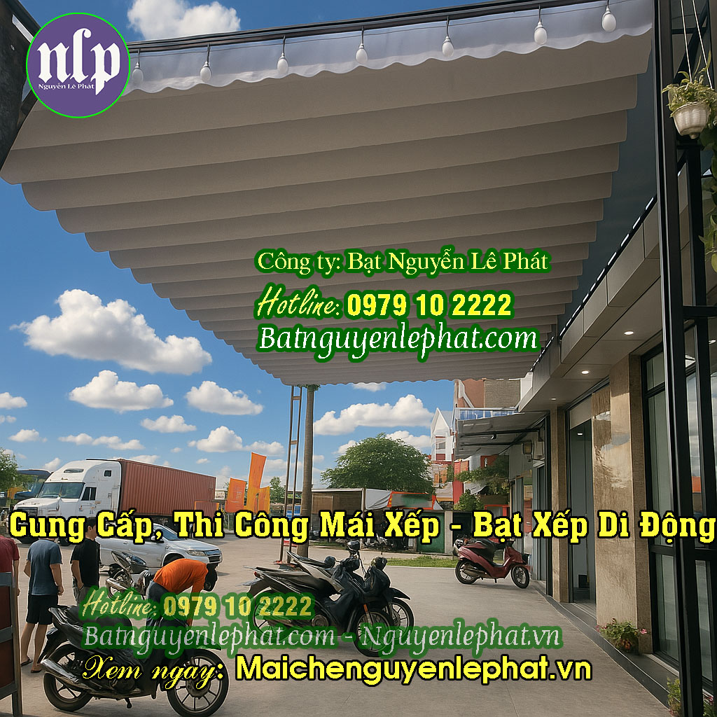Mái hiên mái xếp bạt kéo Gò Dầu Tây Ninh Mái hiên mái xếp bạt kéo Gò Dầu Tây Ninh
