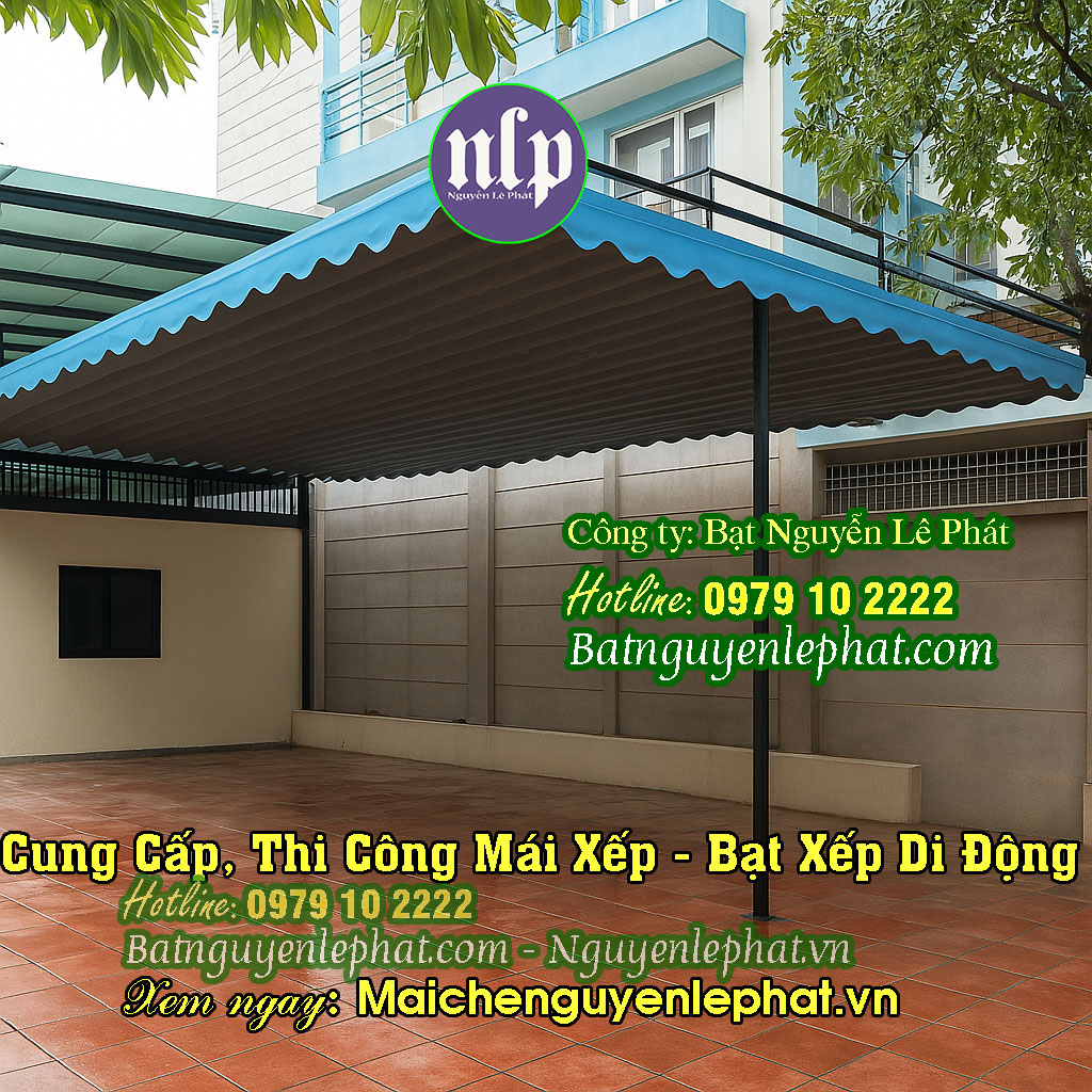 Mẫu mái che nhà Xưởng bằng bạt xếp bạt kéo Mẫu mái che nhà Xưởng bằng bạt xếp bạt kéo