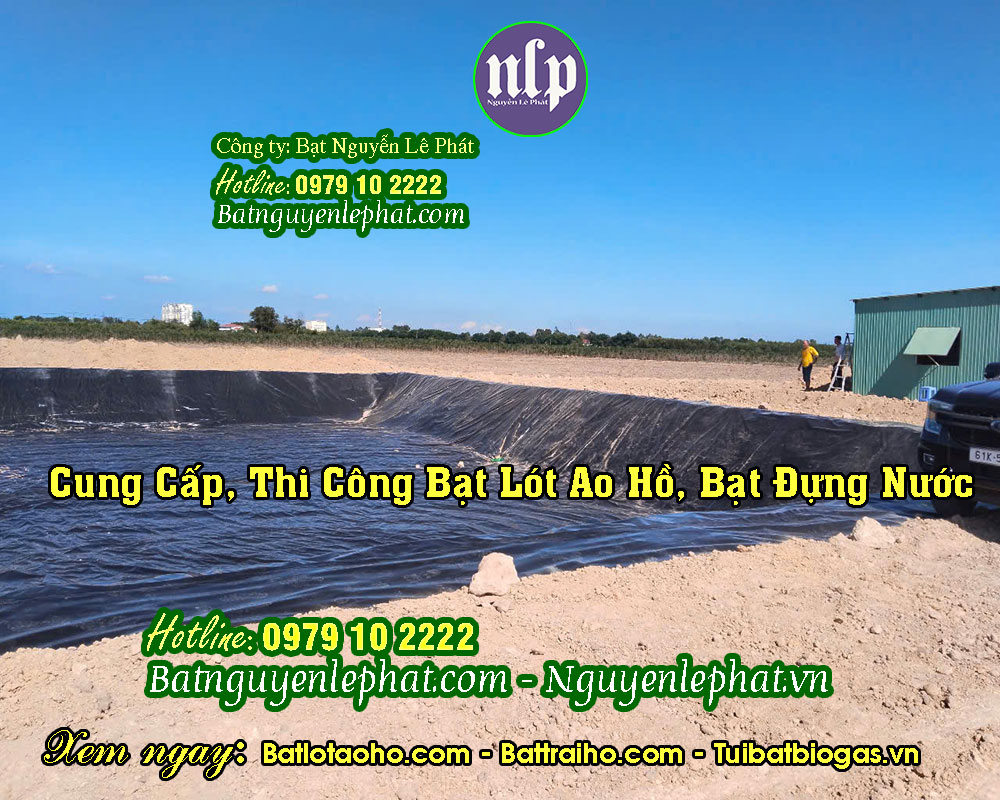 Bạt lót hồ chứa nước tại Bến Tre Bạt Lót Hồ Nuôi Tôm Bến Tre, Bạt Nhựa HDPE Trải Hồ Nuôi Cá Tôm Bến Tre
