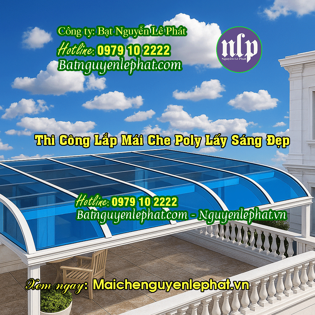 Thi Công Lắp Mái Nhựa Poly Lấy Sáng Trước Nhà Tại Quận 2 Thi Công Lắp Mái Nhựa Poly Lấy Sáng Trước Nhà Tại Quận 2