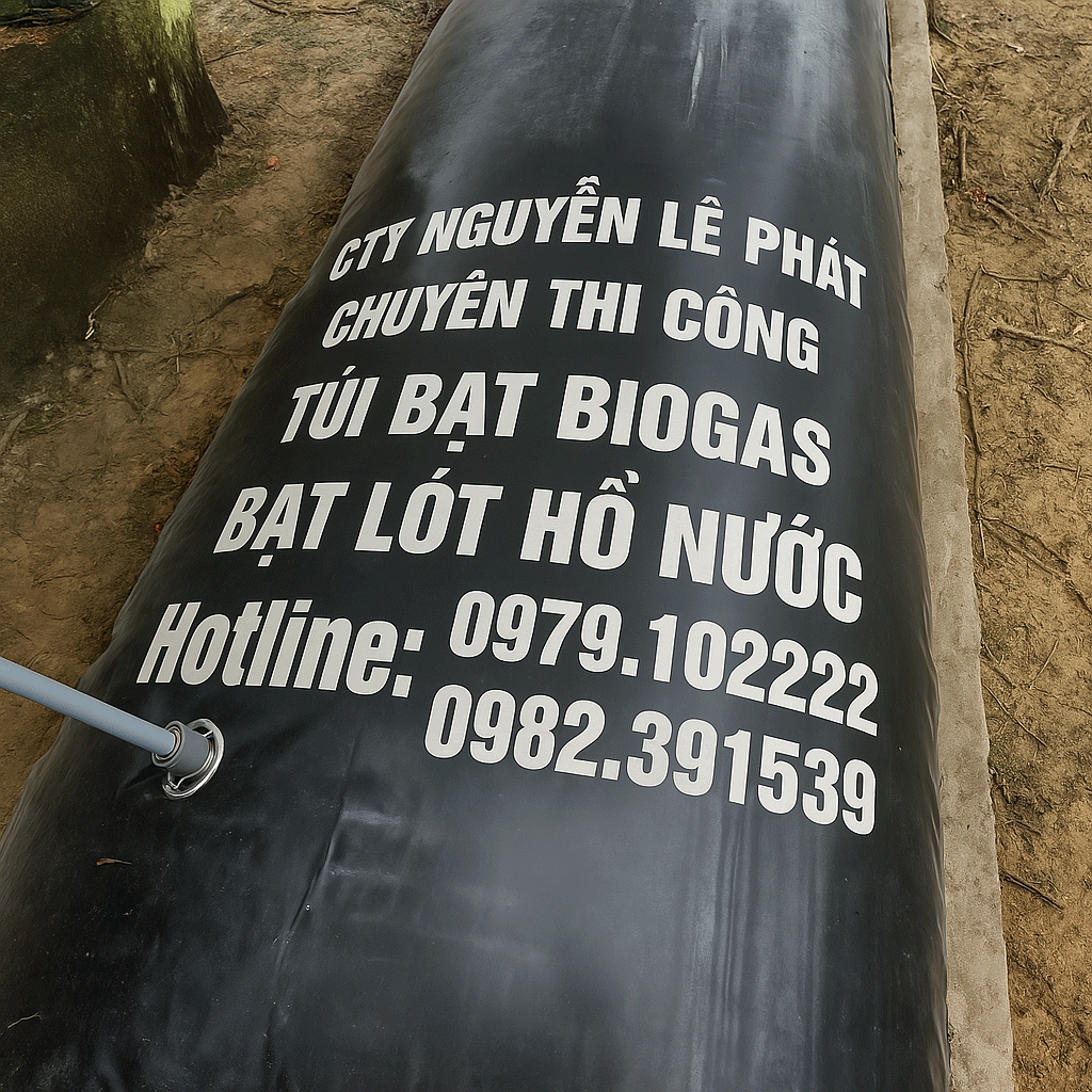 Túi Biogas HDPE 40 Khối ,100 Khối , 400 Khối Tại Tiền Giang