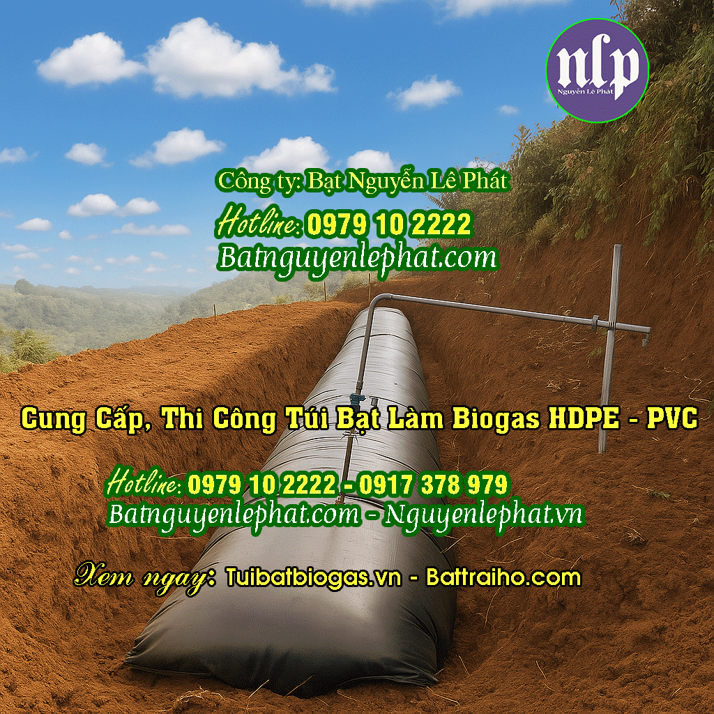 Túi Bạt Biogas HDPE tại Bình Thuận Túi Bạt Biogas HDPE tại Bình Thuận