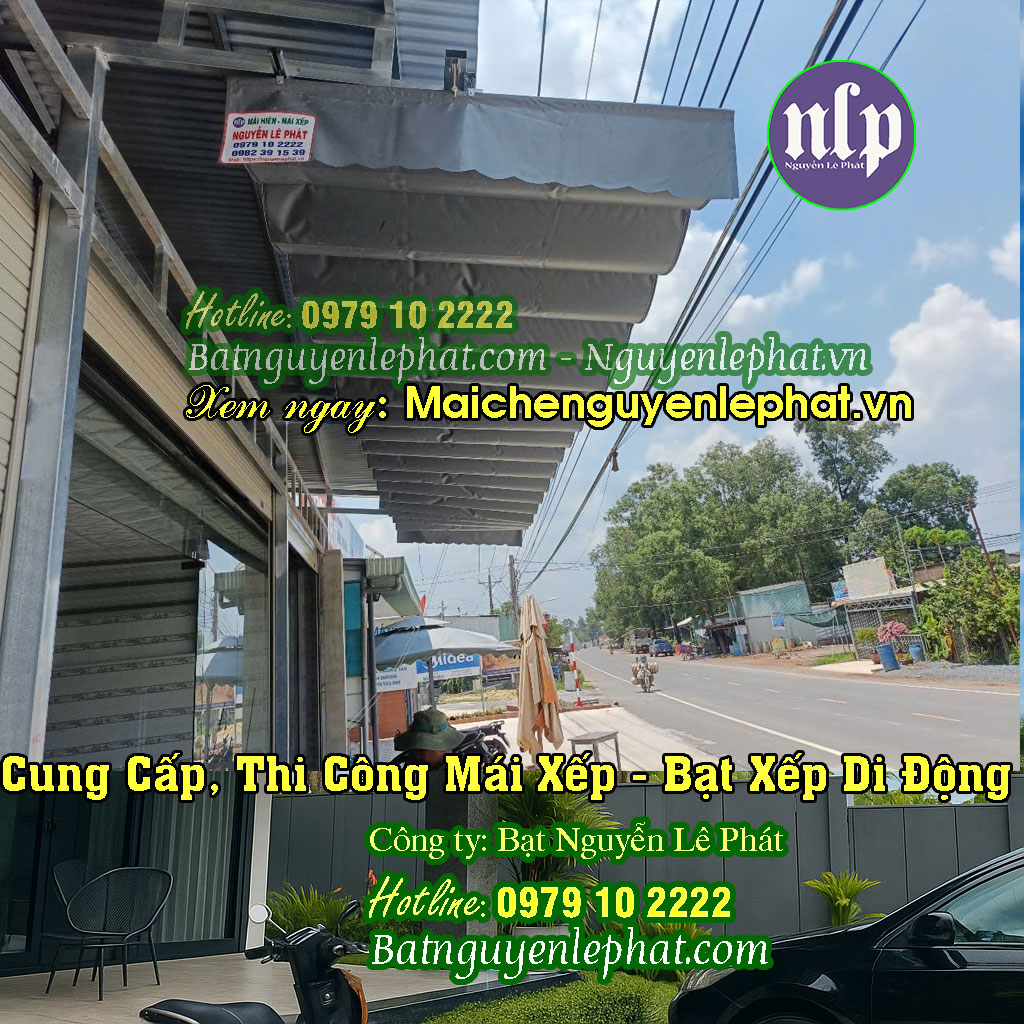 Lắp mái bạt xếp di động Lắp mái bạt xếp di động