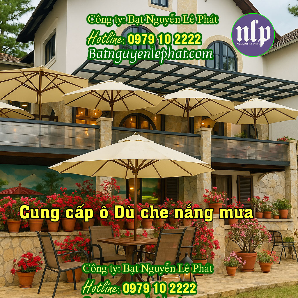 Dù che nắng mưa ngoài trời Quận 7 Dù che nắng mưa ngoài trời Quận 7