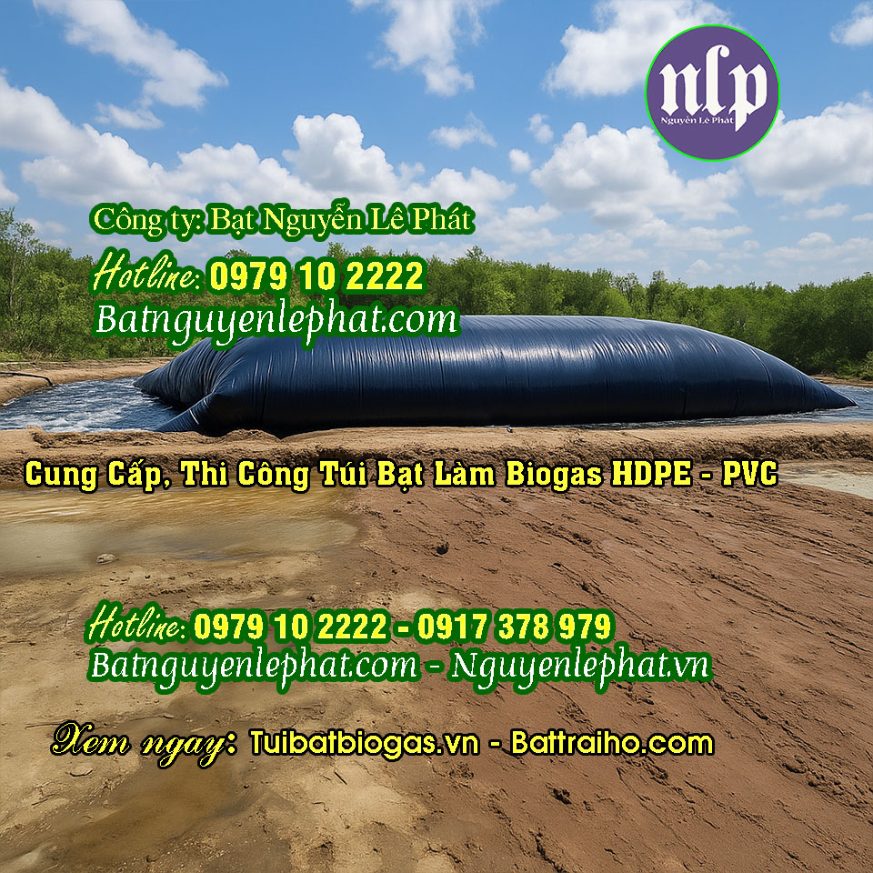 Thi công hầm bạt biogas hdpe