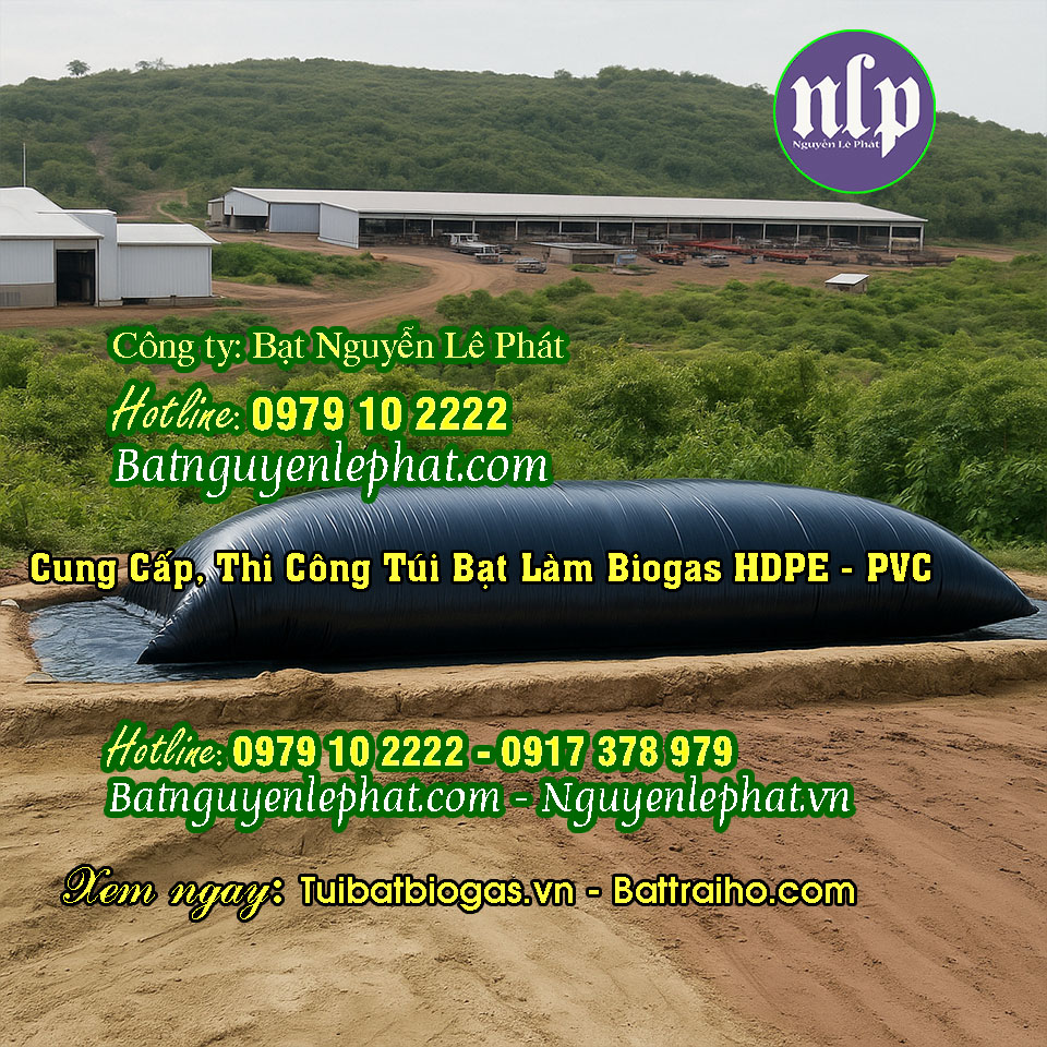 Thi công hầm bạt biogas Thi công hầm bạt biogas